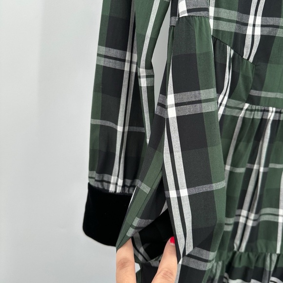 xxxl Tuckernuck green plaid midi dress - Picture 5 of 9